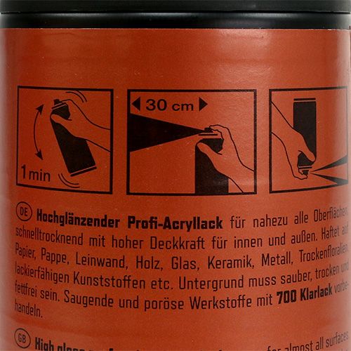 Floristik24 Färgspray metallisk blank koppar 400ml