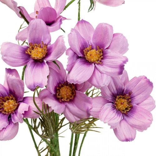 Artikel Cosmea smyckekorg lila konstgjorda blommor sommar 51cm 3st