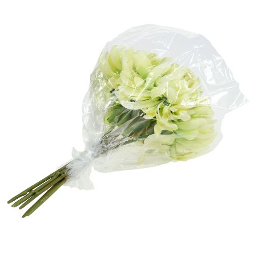 Artikel Bukett av krysantemum konstgjord grädde, gul 28cm 6st