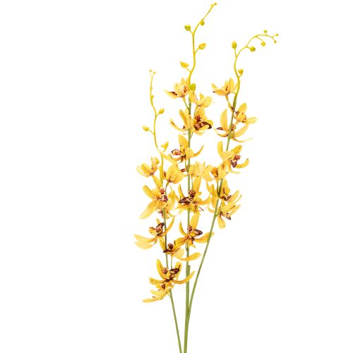 Konstgjord Cymbidium-orkidé som blomstjälk för elegant dekoration, 95 cm, 2 stycken