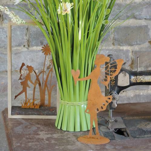 Floristik24 Dekorativ figur alf rost H24cm