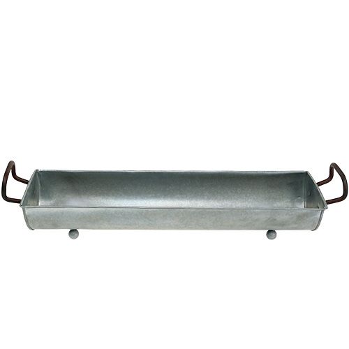 Floristik24 Gutter planter zink 70 cm, 59 cm 2 st
