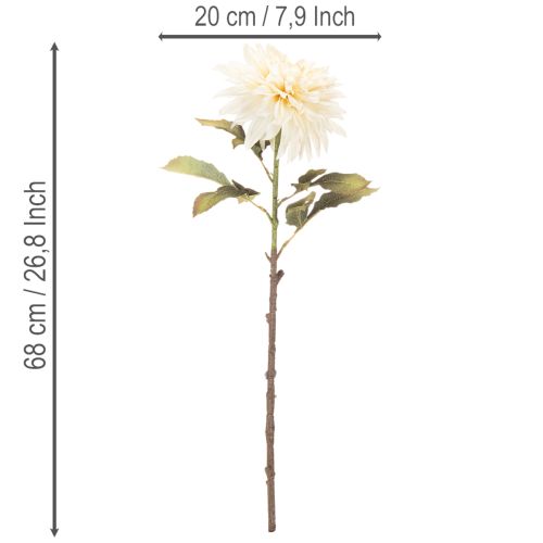 Konstgjord dahliablomma för vas 68 cm | Floristik24.se