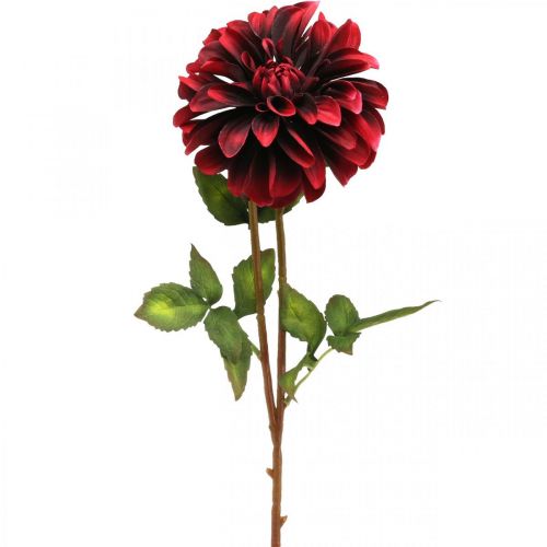 Artikel Konstgjord blomma dahlia röd sidenblomma höst 78cm Ø3 / 15cm