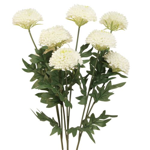 Artikel Dahlia dekorativa blommor konstgjorda blommor vit blomma L64cm 3 st