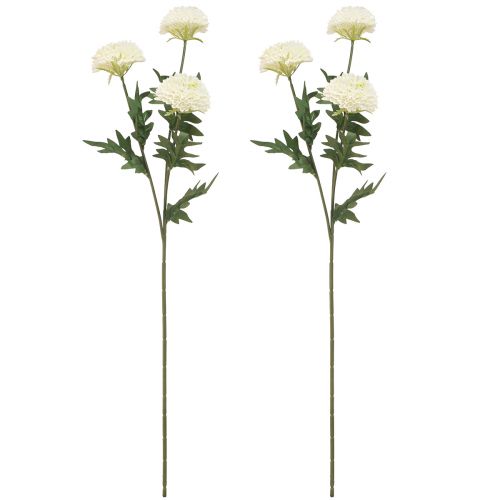 Artikel Dahlia dekorativa blommor konstgjorda blommor vit blomma L64cm 3 st