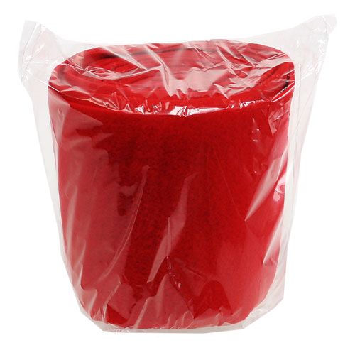 Floristik24 Dekorativ fleeceröd 15cm 5m