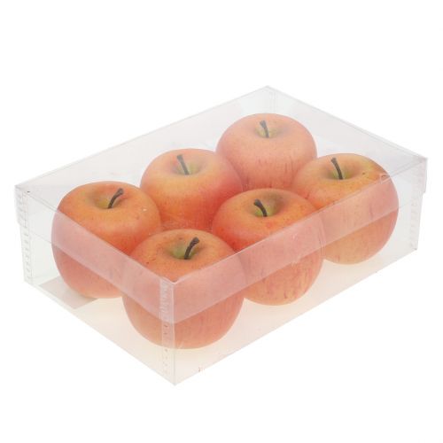 Floristik24 Dekorativa äpplen Cox orange 7cm 6 st
