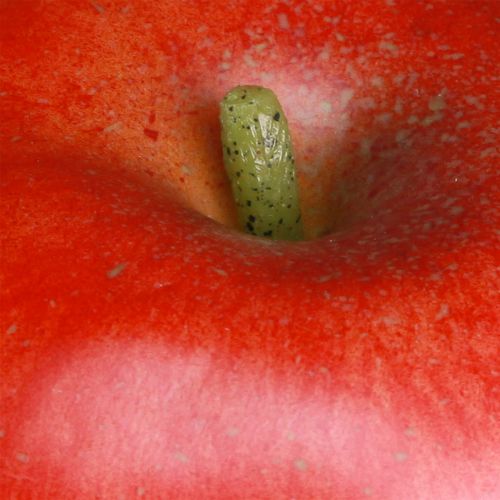 Artikel Dekorativ äppelröd dekorativ fruktmatdocka 9cm