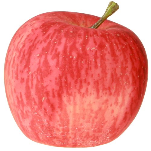 Artikel Liten dekorativ äpple röd gul real-touch konstgjord frukt 5,5 cm 1 st
