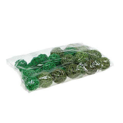 Floristik24 Dekorkulor grön mix Ø5cm 36st