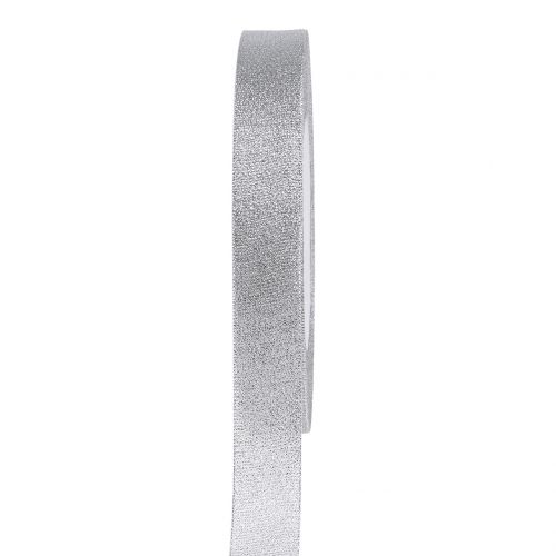 Floristik24 Dekorationsband silver 15mm 22,5m