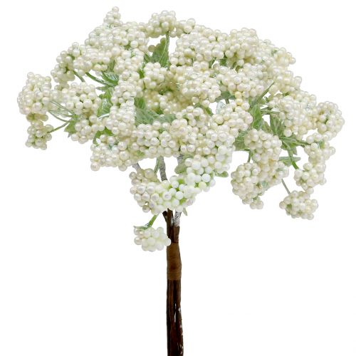 Dekorativ bärgren vit 24 cm 5st