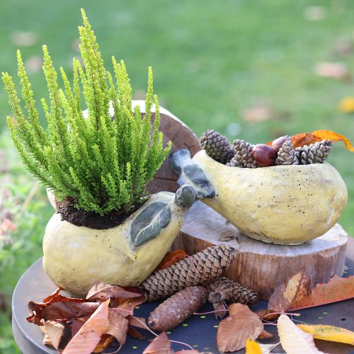 Artikel Dekorativ päronplanter i betong, höstdekoration, 19×12,5×15,5 cm
