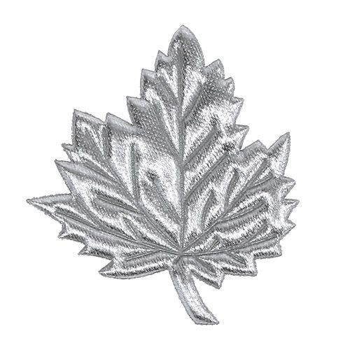Artikel Dekorativa sidenblad 5cm silver 60 st