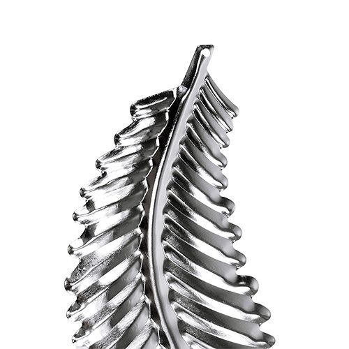 Floristik24 Dekorationsark av metall silver 4cm x 12cm 12st