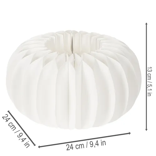 Runda pumpor av honungskakapapper, stora för torkade blommor och höstdekorationer, 24 cm, 4 st | Floristik24.se