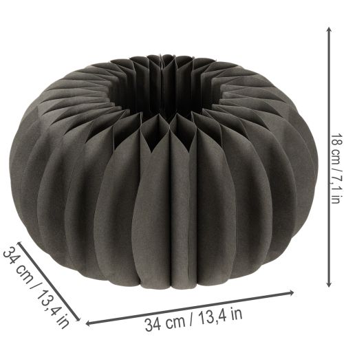 Borddekoration av pumpa i bikakeformad papper, vikbar, rund, 34 cm, 2 stycken | Floristik24.se