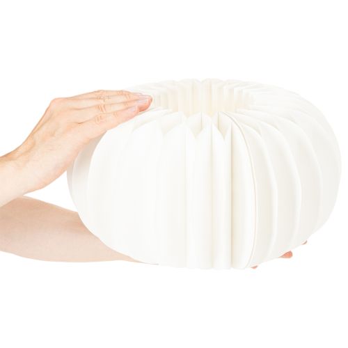 Pappersdekorationsboll, modern pumpadekoration, bikakepapper, 34 cm, 2 stycken | Floristik24.se