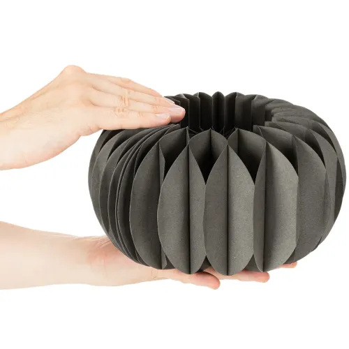Dekorationsringar av pumpapapper i honungskaka 24 cm 4 st | Floristik24.se