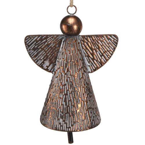 Artikel Dekorativ ängel metallklocka brons vit natur 21x13,5x24cm