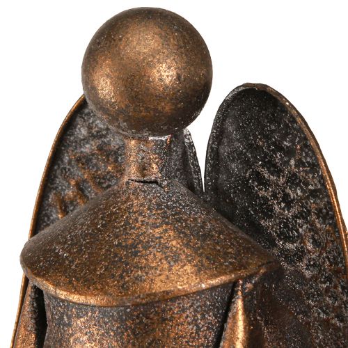 Floristik24 Dekorationsängel med stjärnmetall julbrons H52cm