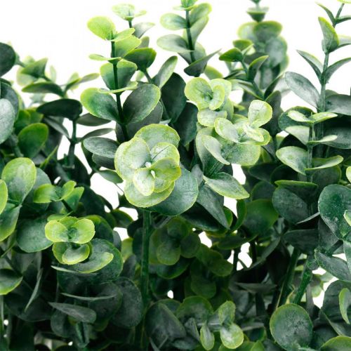 Artikel Dekorativ eukalyptusgren Mörkgrön konstgjord eukalyptus konstgjord gröna växter 6st