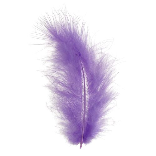 Artikel Fjädrar korta 30g ljus violett
