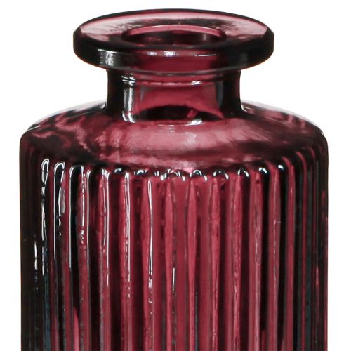 Artikel Dekorativa flaskor glas retro minivaser Berry H13cm 6 st