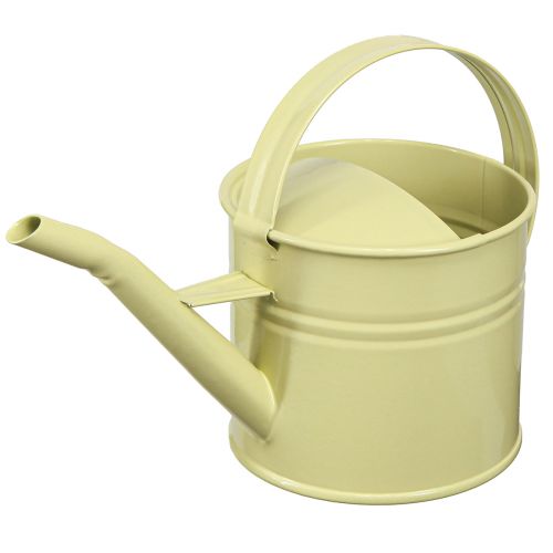 Dekorativ vattenkanna metall liten grön gul 28x13x17cm 1,25l