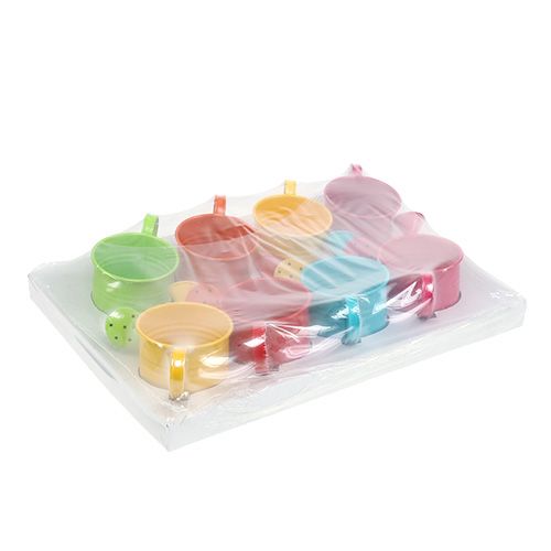 Floristik24 Dekorativ vattenkanna färgad Ø7,5cm H7,5cm 8 st