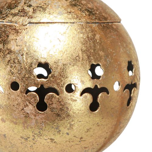Artikel Dekorativ klocka guld klocka hängande dekoration metall natur Ø14cm