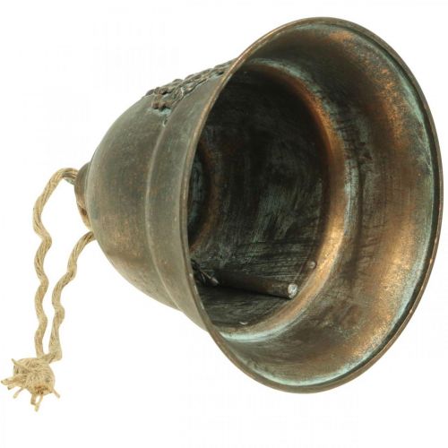 Floristik24 Dekorativ klocka, metallklocka, guldklocka för upphängning Ø20,5cm H24cm