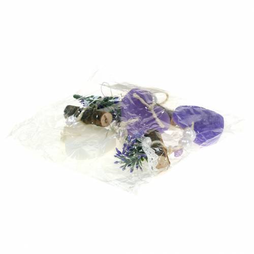 Floristik24 Dekorativ hängfiolett, vit L47cm