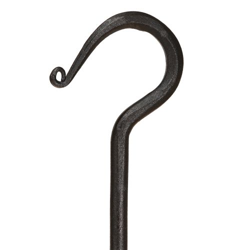 Artikel Dekorkrok av metall i svart metallkrok L40cm 2st