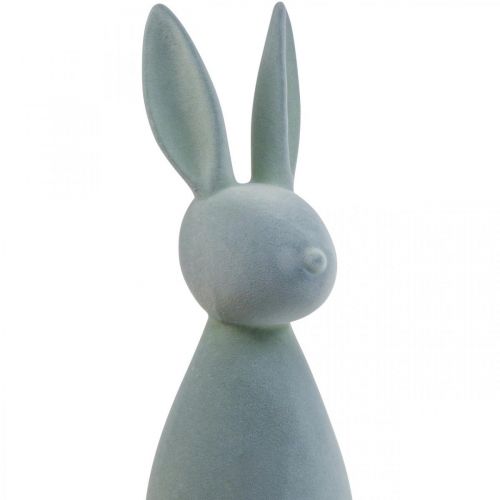 Artikel Deco Bunny Deco Easter Bunny Flockad Grågrön H69cm