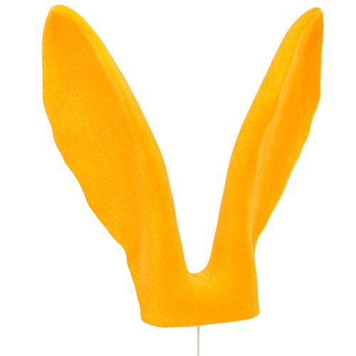 Artikel Dekorativa kaninöron guldgul stång Påskdekoration flockad H56cm