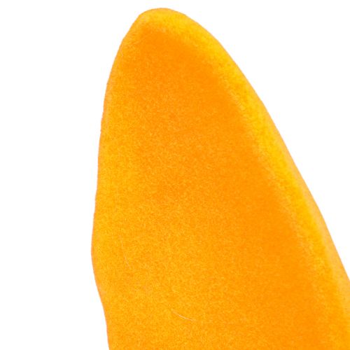 Artikel Dekorativa kaninöron guldgul stång Påskdekoration flockad H56cm