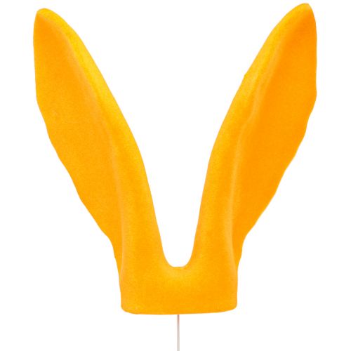 Artikel Dekorativa kaninöron guldgul stång Påskdekoration flockad H56cm