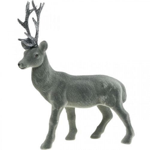 Artikel Dekorativ hjort dekorativ figur dekorativ ren antracit H28cm