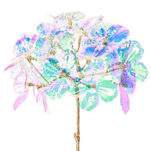 Artikel Dekorativ hortensia skimrande konstgjord blomma jul 27 cm 4 st