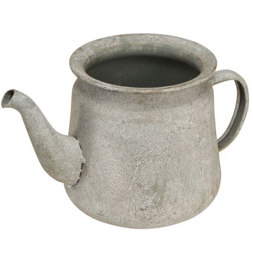 Artikel Dekorativ kruka metall vintage tekanna grå 24×14×14cm