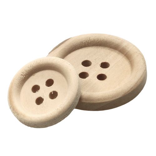 Artikel Dekorativa knappar natur 1,5cm - 2,5cm 150 st