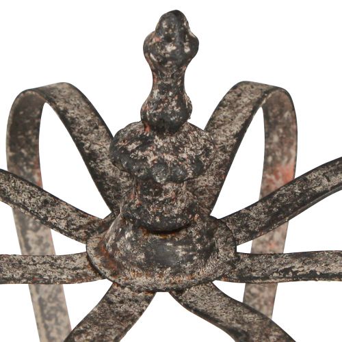 Artikel Dekorativ krona i antik stil metalldekoration rost Ø19,5 cm H22 cm