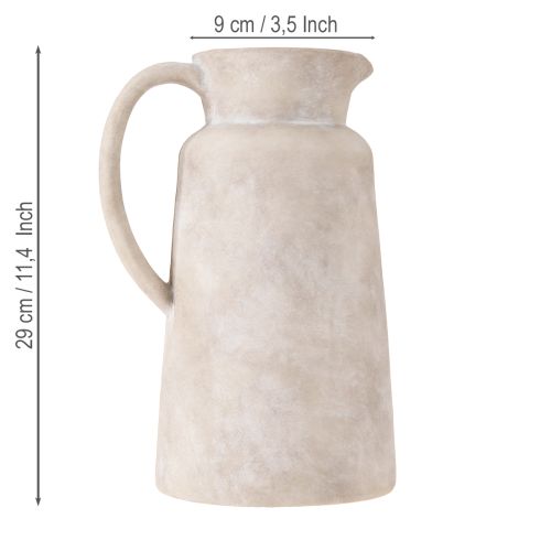 Artikel Dekorkanna dekorativ kanna keramik i beige Ø16cm H29cm