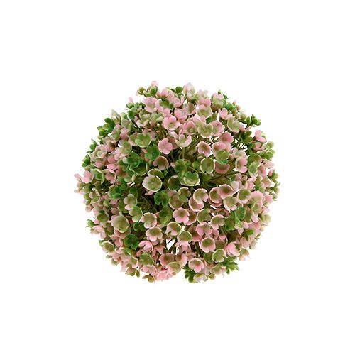 Floristik24 Mini dekorativ boll rosa-grön konstgjord Ø10cm 1st