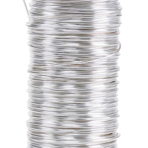 Artikel Dekorativ emaljerad tråd silver Ø0,50mm 50m 100g
