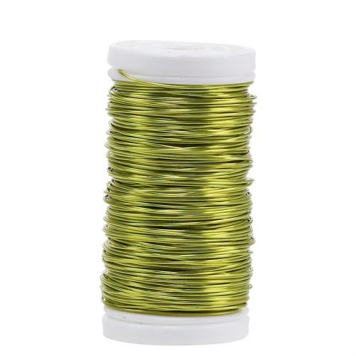 Deco emaljerad tråd limegrön Ø0,50mm 50m 100g
