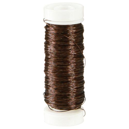 Floristik24 Deco emaljerad tråd Ø0,30mm 30g/50m brun