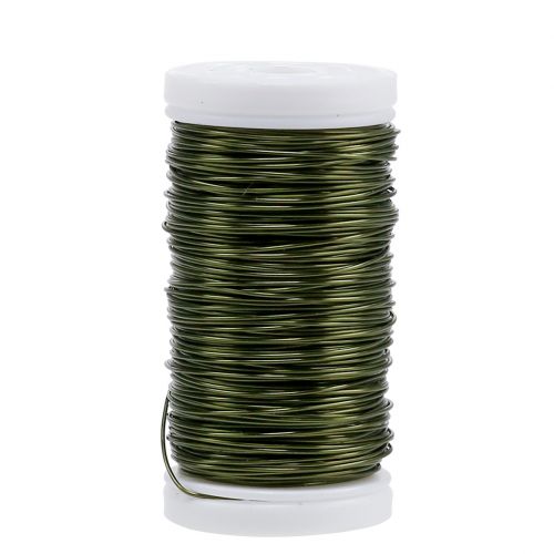 Artikel Deco Emaljerad Tråd Olivgrön Ø0,50mm 50m 100g